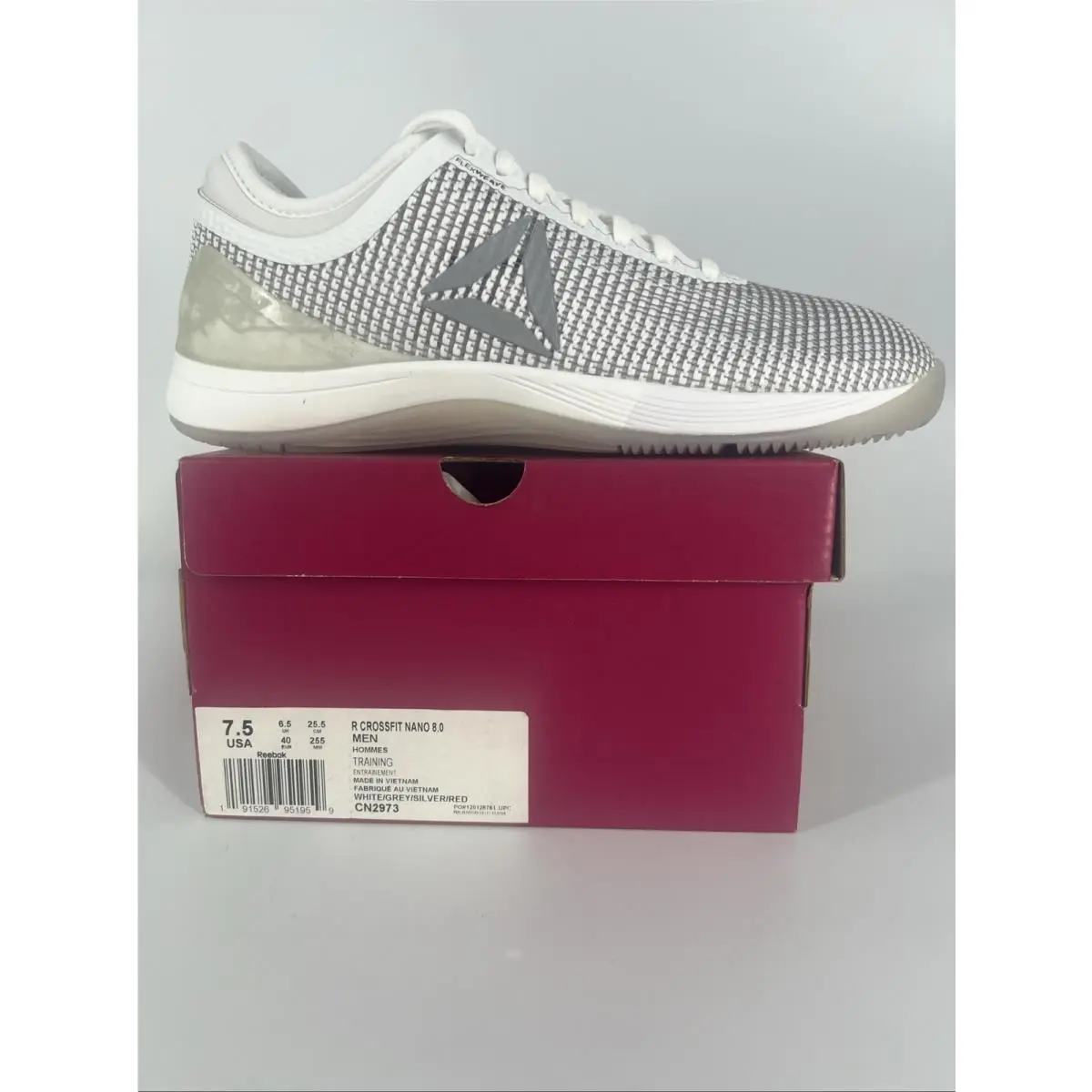 Reebok Crossfit Nano 8.0Cn2973 Size 7.5 Usa Men’s Uk6.5 Eur 40 -25.5 Cm