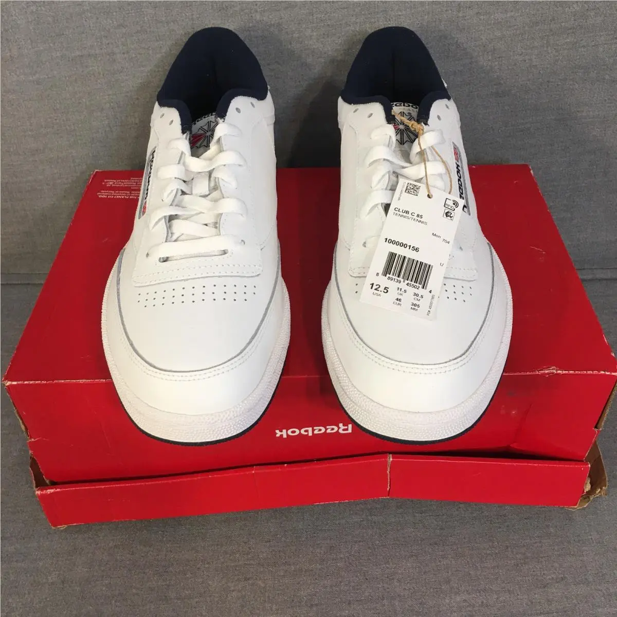Reebok shoes - Reebok Club C 85 - Club - AR0457 - White Navy (UPC: 889139455024) 0