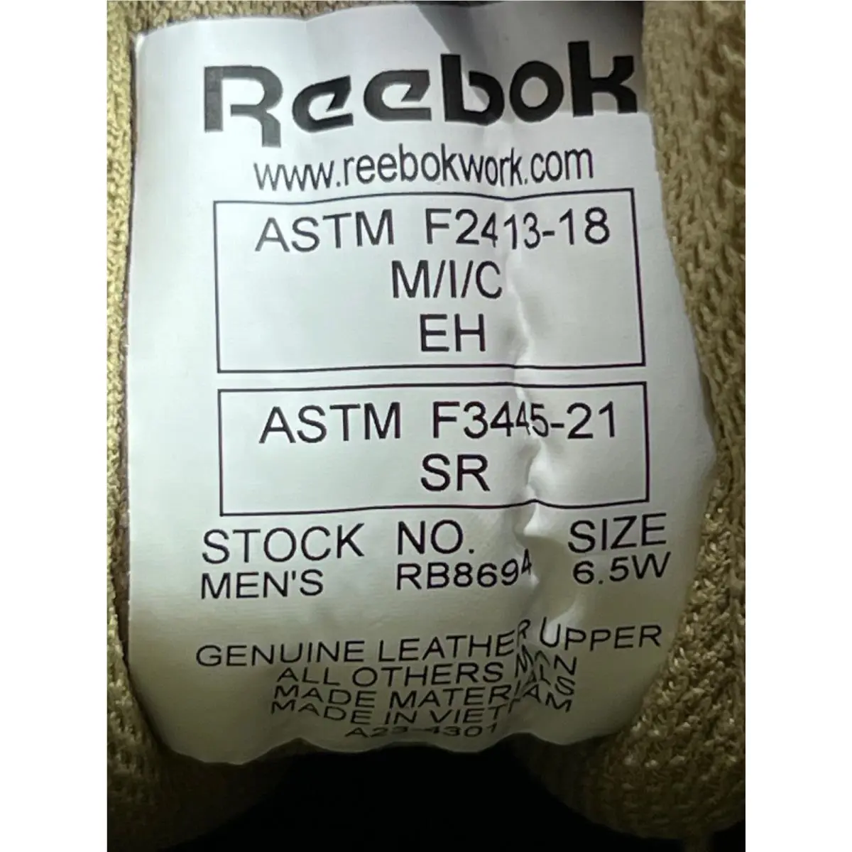 Reebok shoes - Reebok™ Rapid Response RB Stealth Side Zip Composite Toe - Desert Tan 18