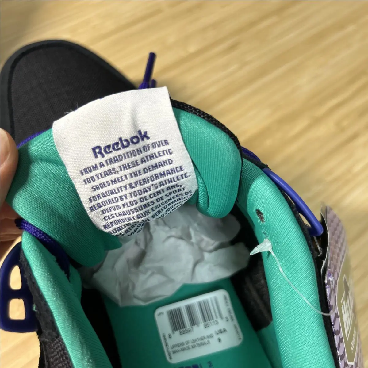 Reebok shoes - Reebok Ventilator - Ventilator - Black Green Purple 7