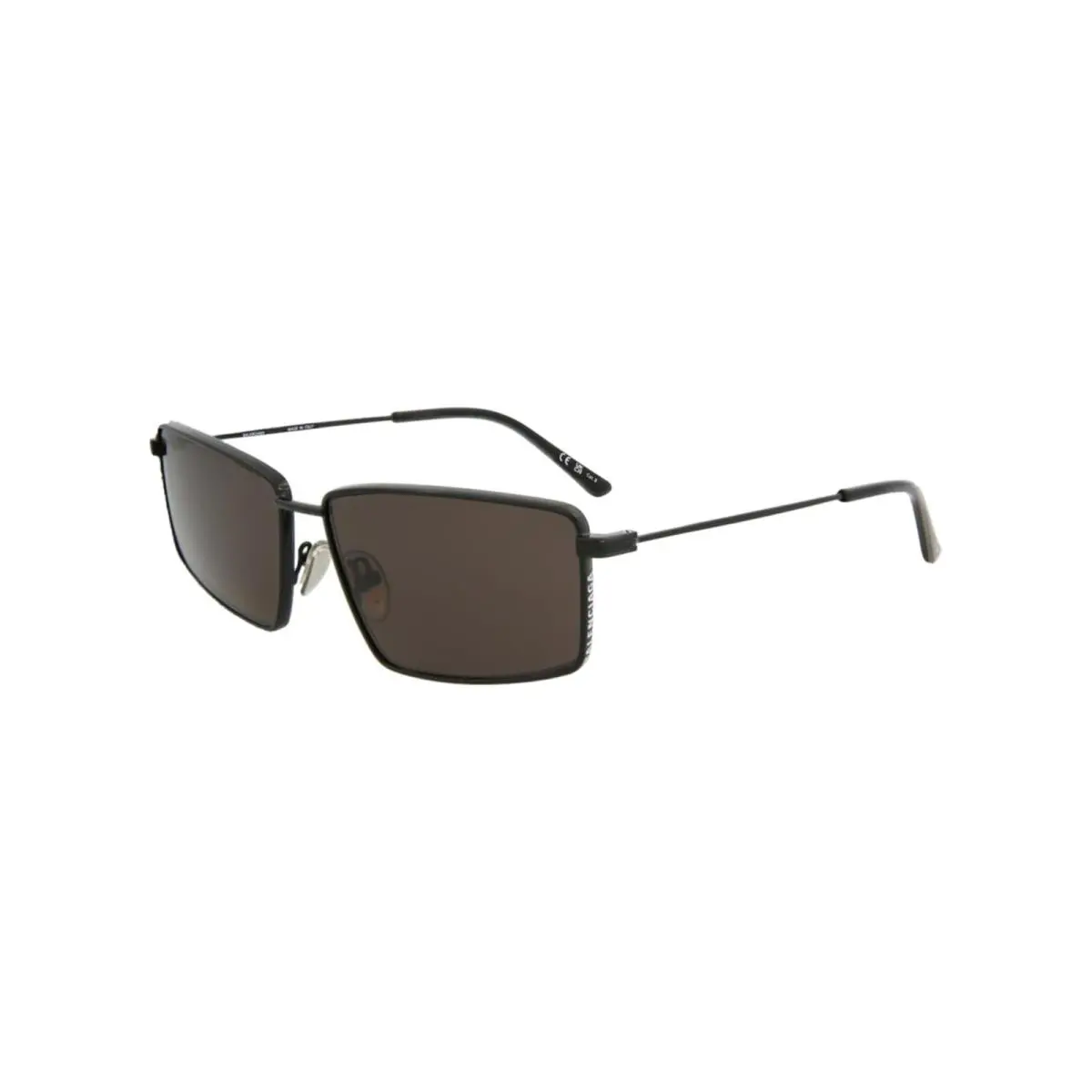 Balenciaga Men`s Rectangular 62mm Sunglasses Black BB0195S-001