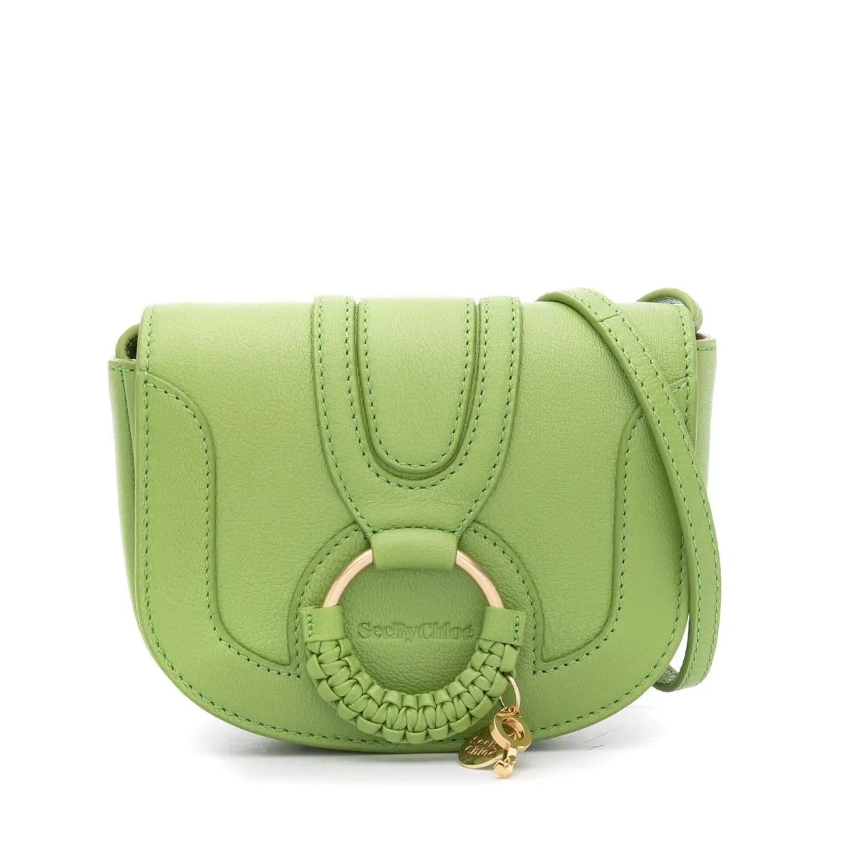 See by Chloe Hana Leather Mini Crossbody in Rain Forest Green - Green, Hardware: Gold, Exterior: Green