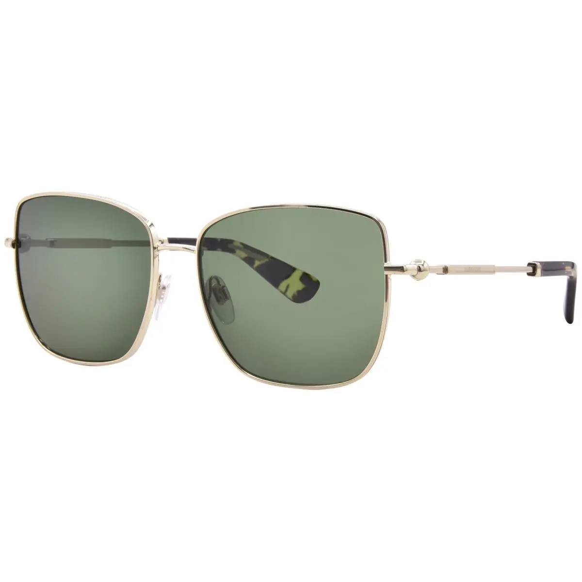 Burberry BE3158 110971 Sunglasses Women`s Light Gold/green Square Shape 58mm
