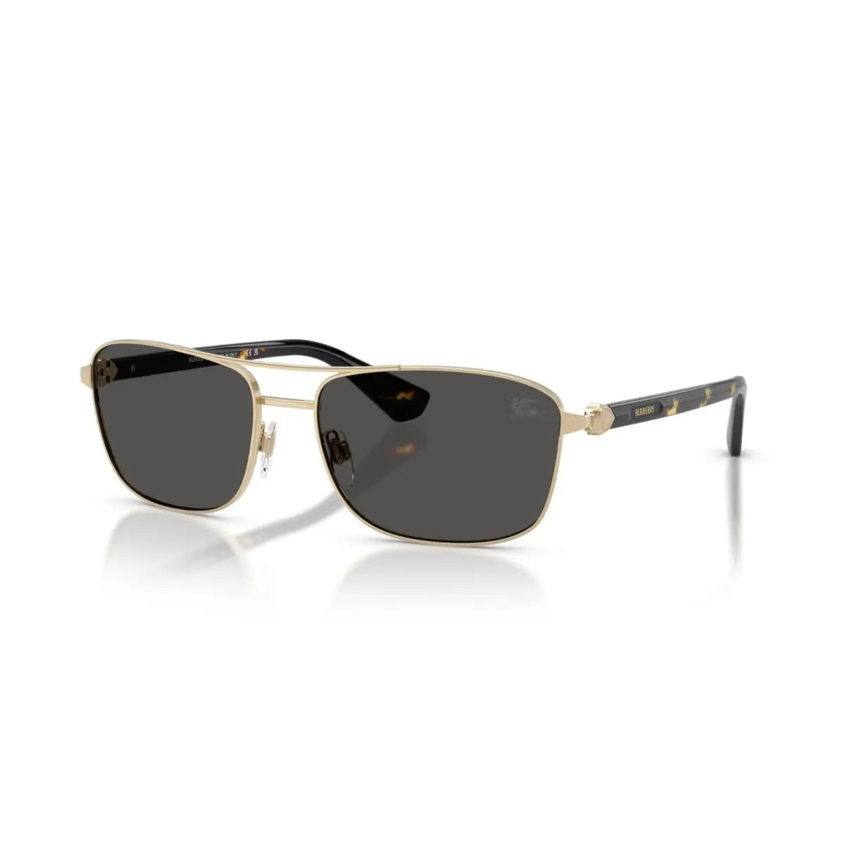 Burberry BE 3163 Light Gold/dark Grey 110987 Sunglasses