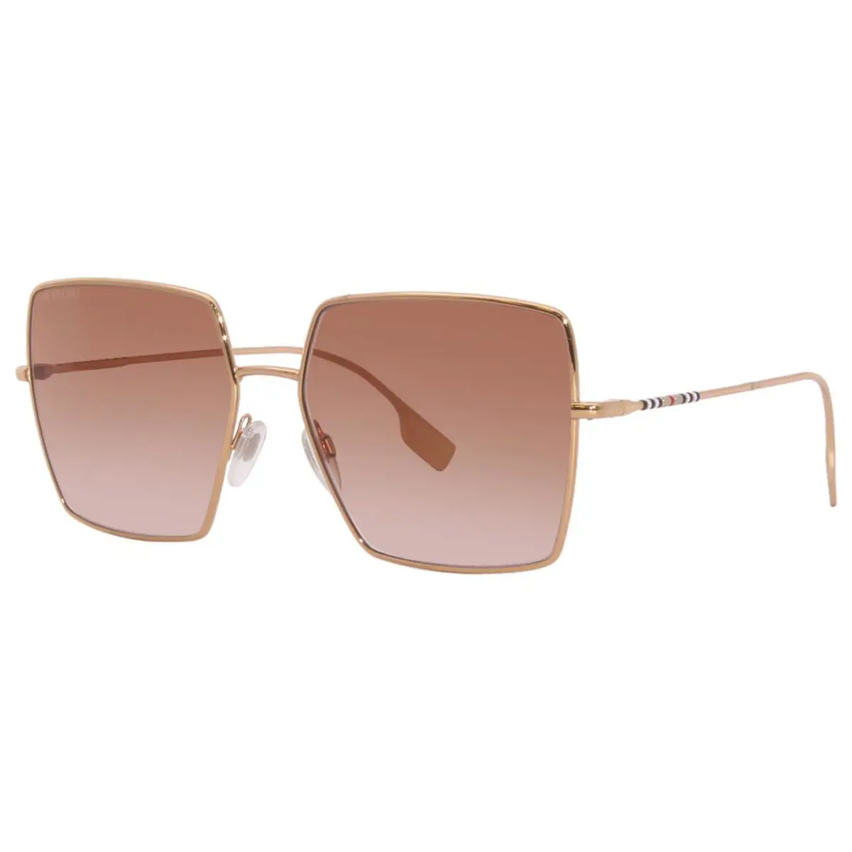Burberry Women Sunglasses Gold Pink Gradient Square BE3133 Daphne 133713 - Frame: Rose Gold, Lens: Pink