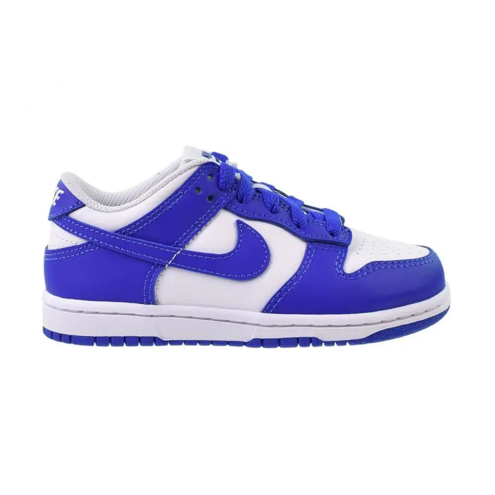 Nike Dunk Low PS Little Kids` Shoes White/hyper Royal FB9108-131 - White/Hyper Royal-Hyper Royal