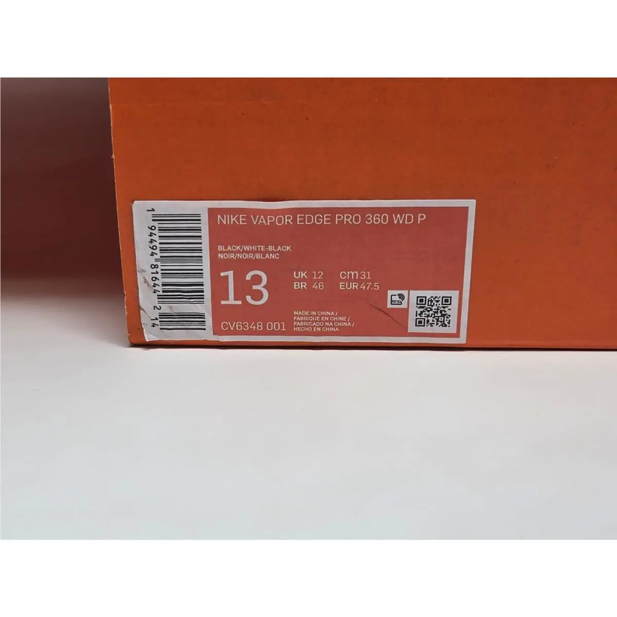 Nike shoes - Nike Vapor Edge - Vapor Edge - CV6348-001 - Black 9
