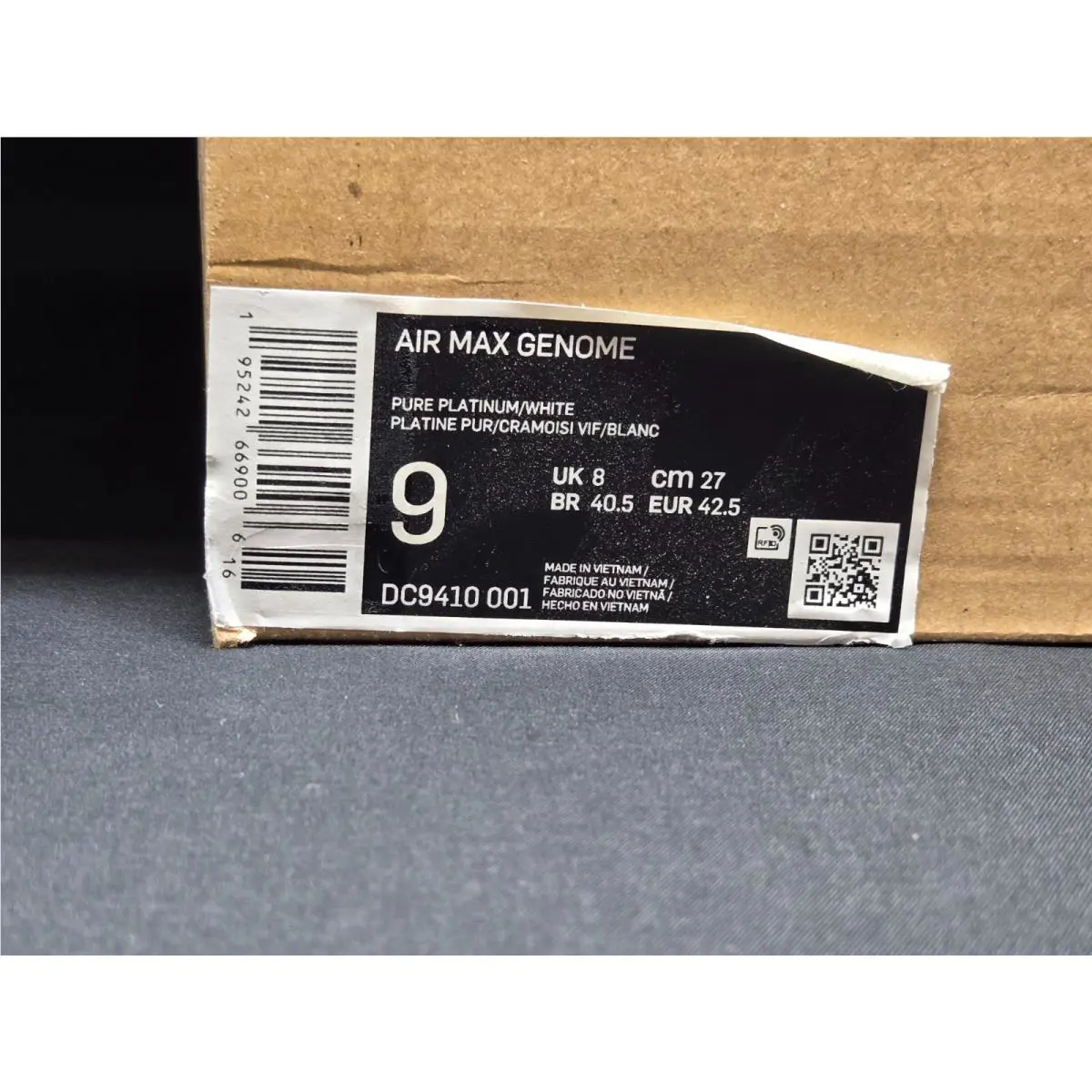 Nike shoes - Nike Air Max Genome - Air Max Genome - DC9410-001 - White, Manufacturer: Pure Platinum/White/Infrared 9
