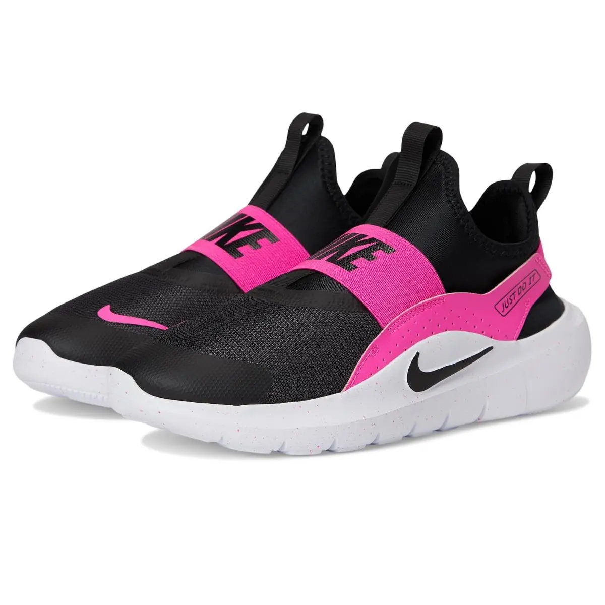 Children Unisex Sneakers Athletic Shoes  Kids Flex Runner 4 Big Kid Laser Fuchsia/Black/White by Nike