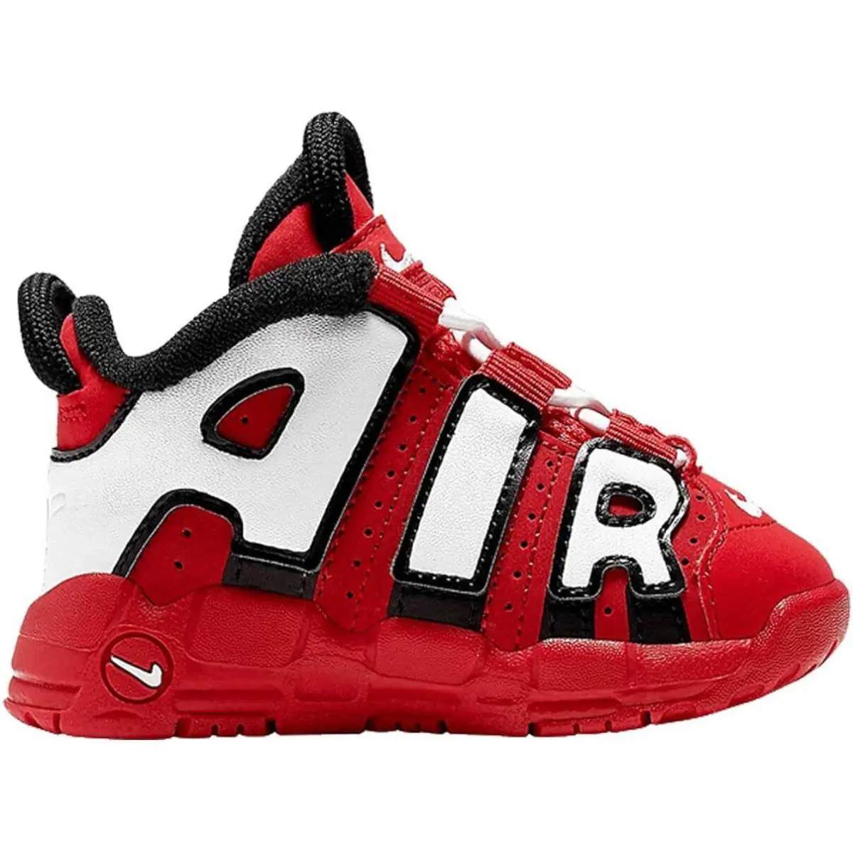 Toddler Size Nike Air More Uptempo `university Red` CD9404 600 - University Red/White/Black