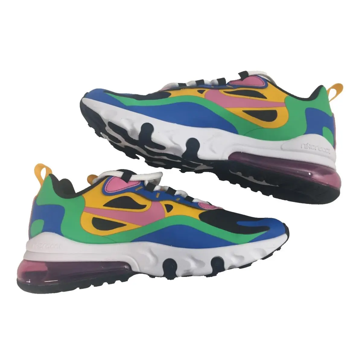 Nike shoes - Nike Air Max 270 React - Off Noir/University Gold/Soar/Magic Flamingo 2
