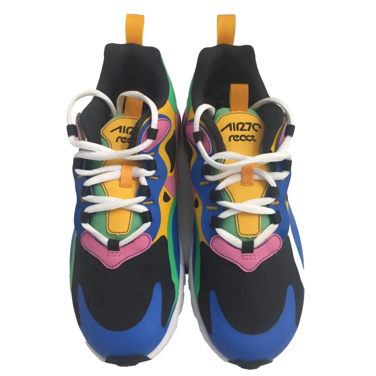 Nike shoes - Nike Air Max 270 React - Off Noir/University Gold/Soar/Magic Flamingo 6