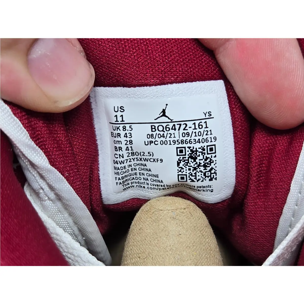 Nike shoes - Air Jordan 1 Mid - Air Mid - BQ6472-161 - Red 5