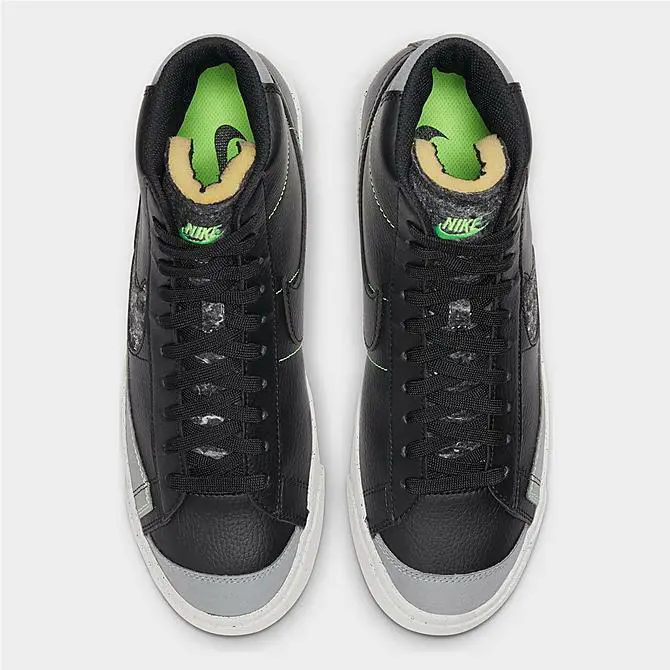Nike shoes - Nike Blazer 77 - Blazer - BLACK - SMOKE GREY - ELECTRIC GREEN 8