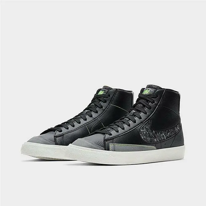 Nike shoes - Nike Blazer 77 - Blazer - BLACK - SMOKE GREY - ELECTRIC GREEN 5