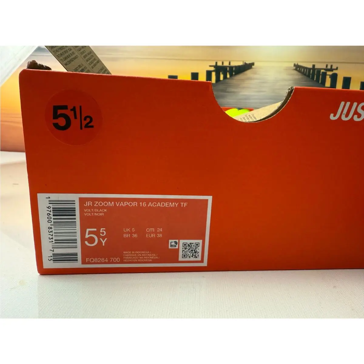 Nike shoes - Nike Jr Zoom Vapor 16 Academy TF - FQ8284-700 - Volt 6