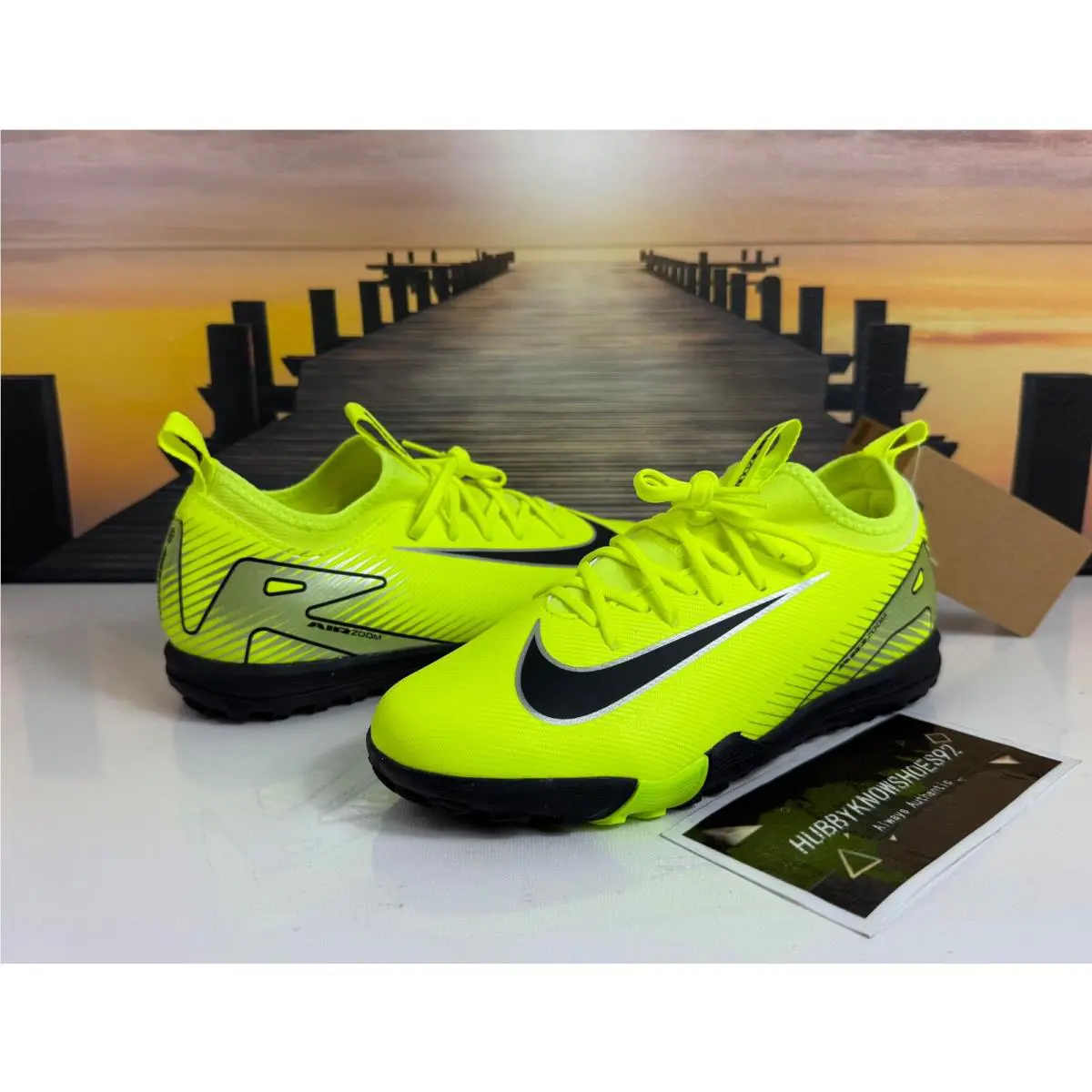 Nike shoes - Nike Jr Zoom Vapor 16 Academy TF - FQ8284-700 - Volt 7