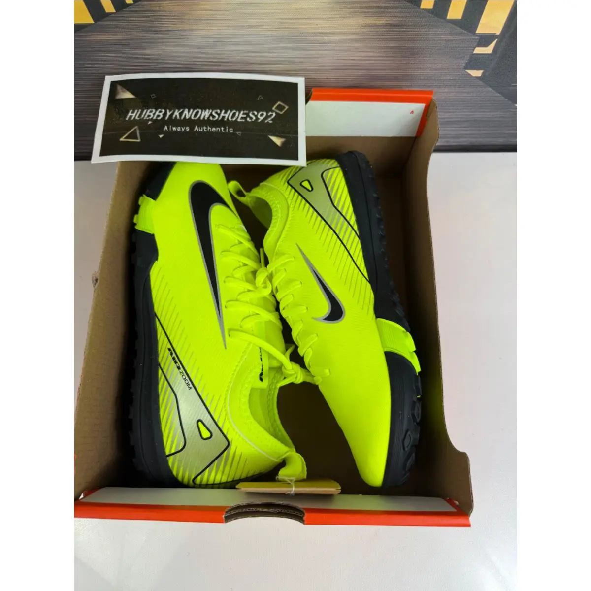 Nike shoes - Nike Jr Zoom Vapor 16 Academy TF - FQ8284-700 - Volt 0
