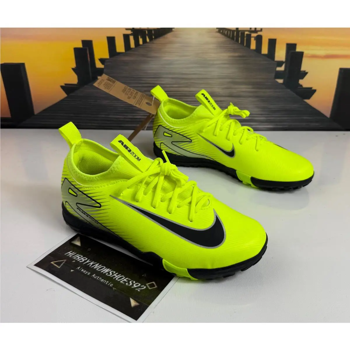 Nike shoes - Nike Jr Zoom Vapor 16 Academy TF - FQ8284-700 - Volt 9