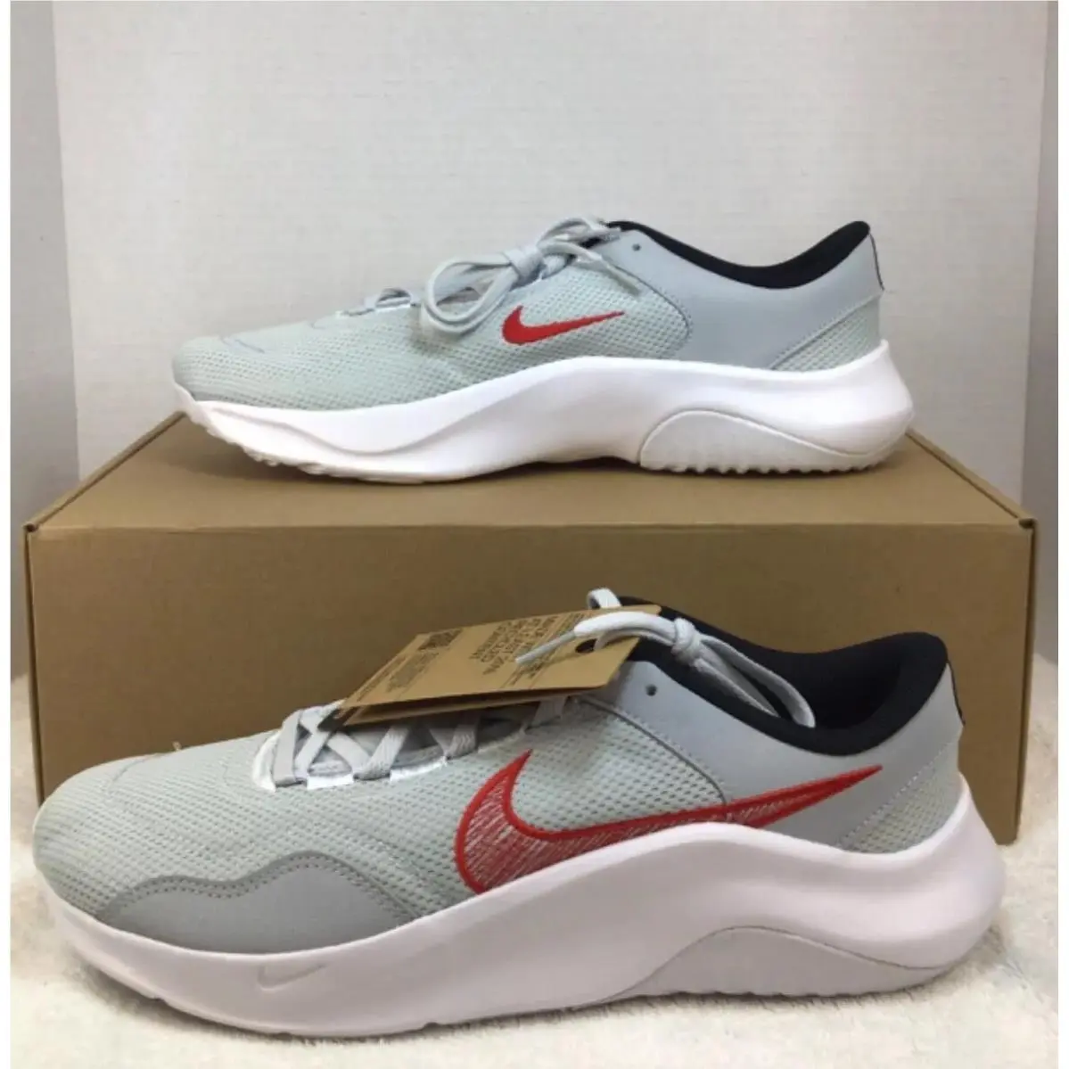 Nike shoes - Nike Legend Essential 3 - Legend Essential - DM1120-010 - Pure Platinum/University Red 13