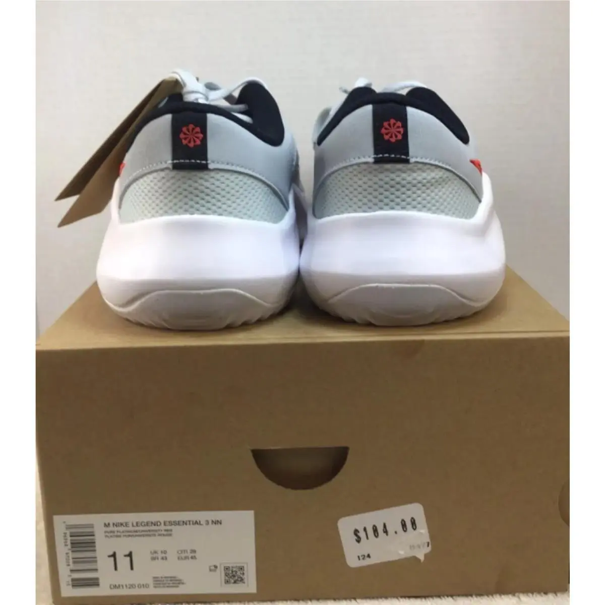 Nike shoes - Nike Legend Essential 3 - Legend Essential - DM1120-010 - Pure Platinum/University Red 5