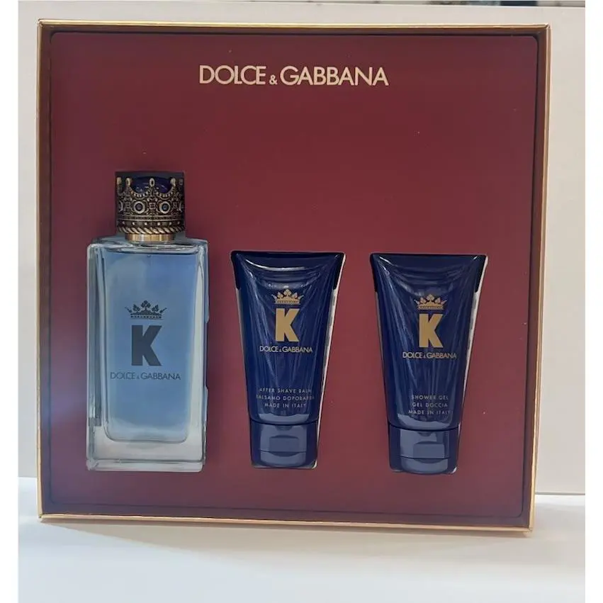 Dolce Gabbana K 3 Pc Gift Set For Men 3.3oz Edt+ 1.7 A/s/b+ 1.7 S/g