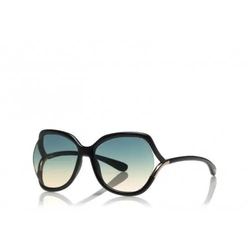 Tom Ford FT TF0578 01W Butterfly Black/blue Gradient 60mm Sunglasses