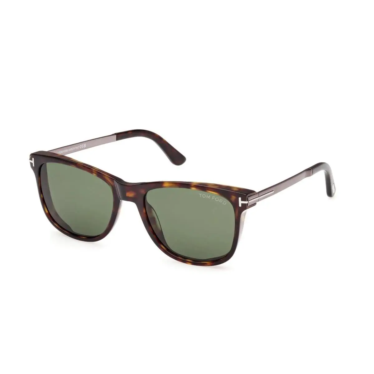 Tom Ford FT1104 52N Dark Havana/green Sunglasses 53-18-140
