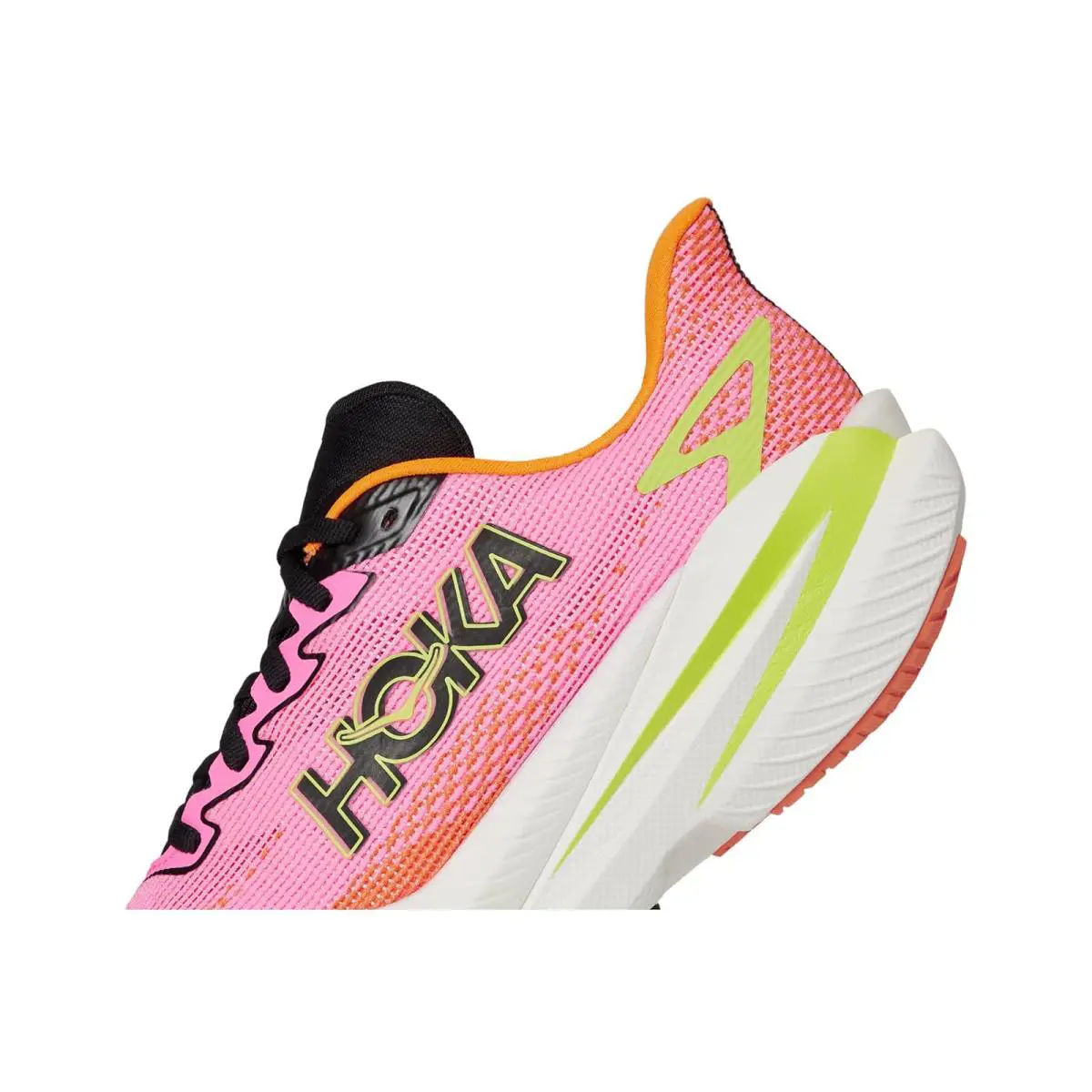 Hoka shoes - Neon Rose/Neon Tangerine 4