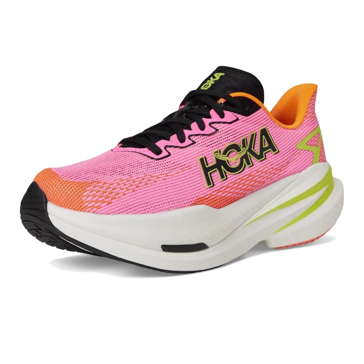 Hoka shoes - Neon Rose/Neon Tangerine 5