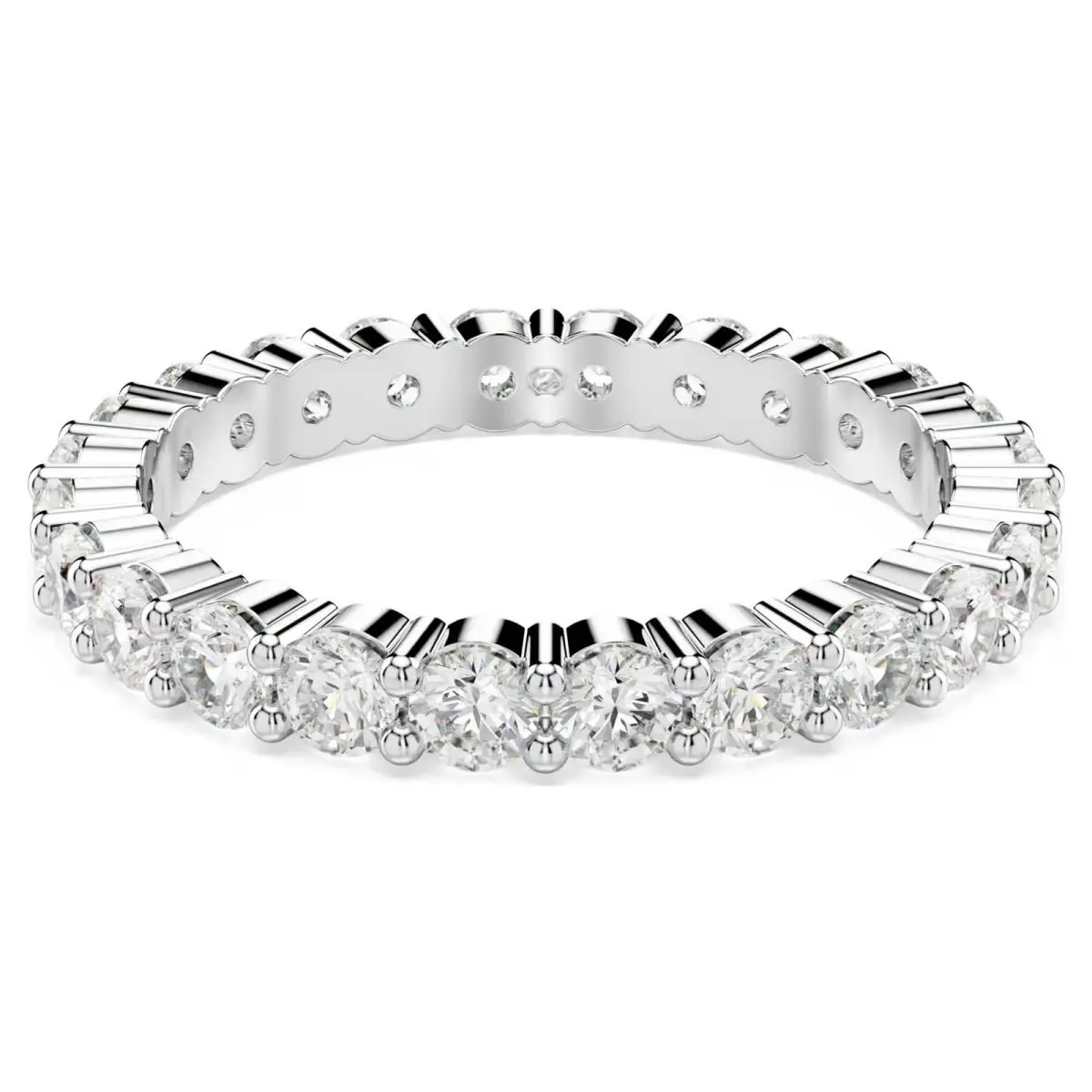 Matrix Vittore Ring White Silver Tone Finish 5705604 Size 55/M/7 by Swarovski