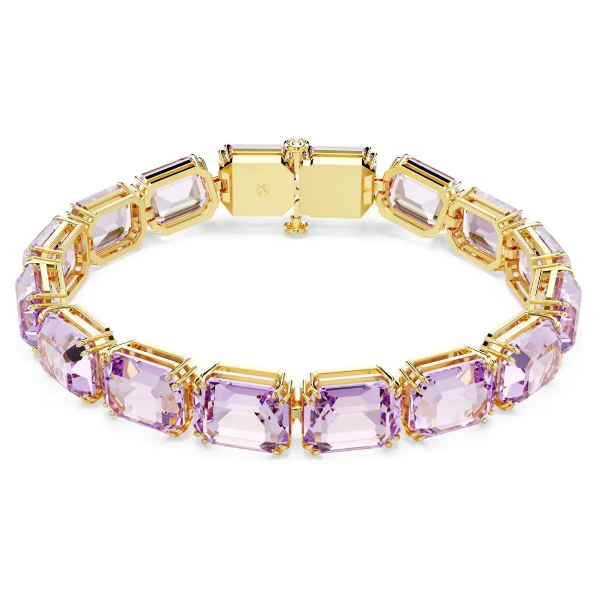 Swarovski Millenia Bracelet Octagon Cut Purple Gold-tone Plated 5720487