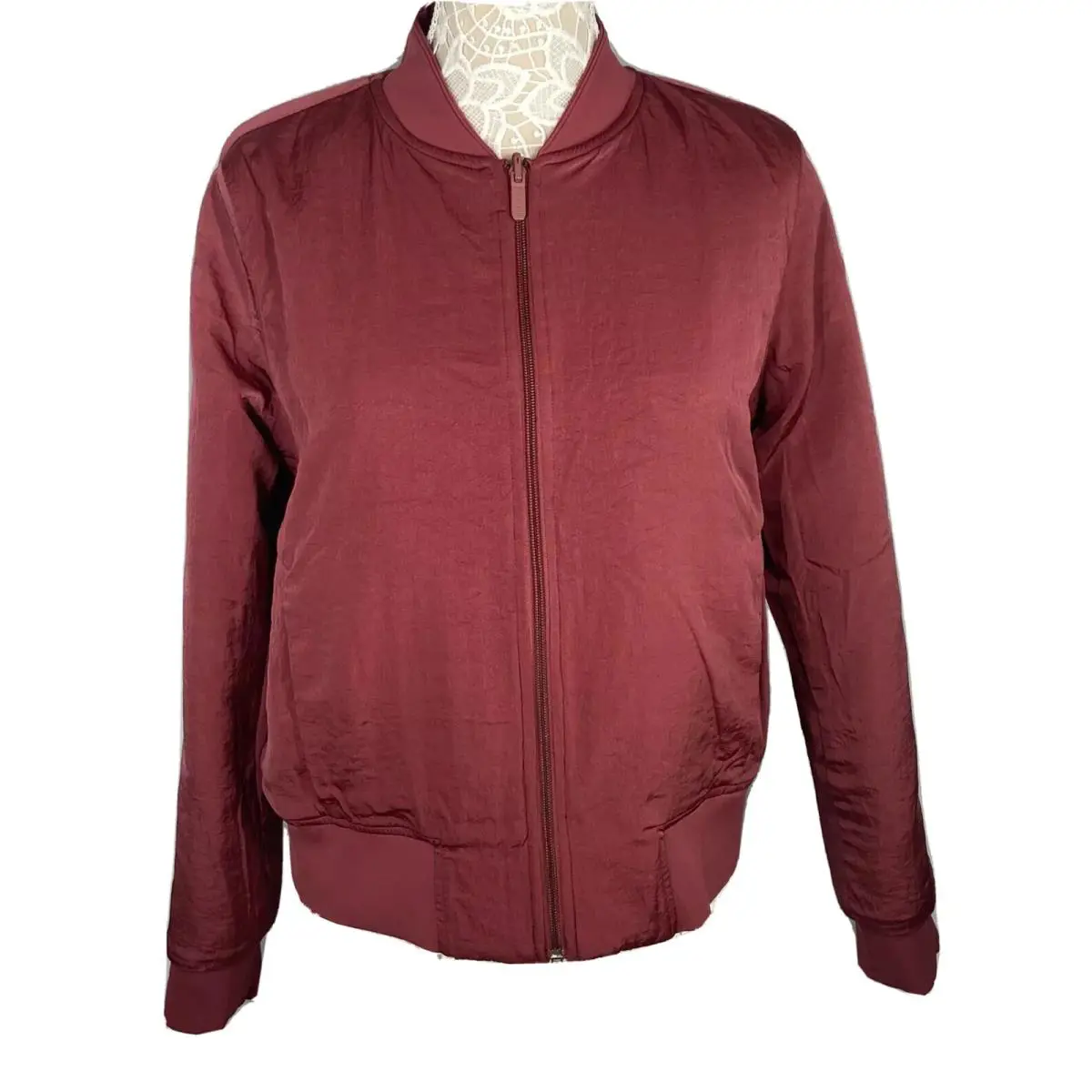 Lululemon clothing - Lululemon Serene Travels Bomber Reversible Jacket - Burgundy 3
