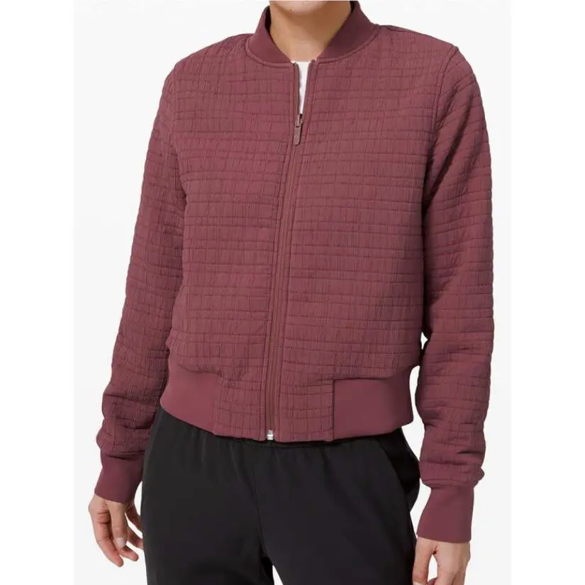 Lululemon clothing - Lululemon Serene Travels Bomber Reversible Jacket - Burgundy 7
