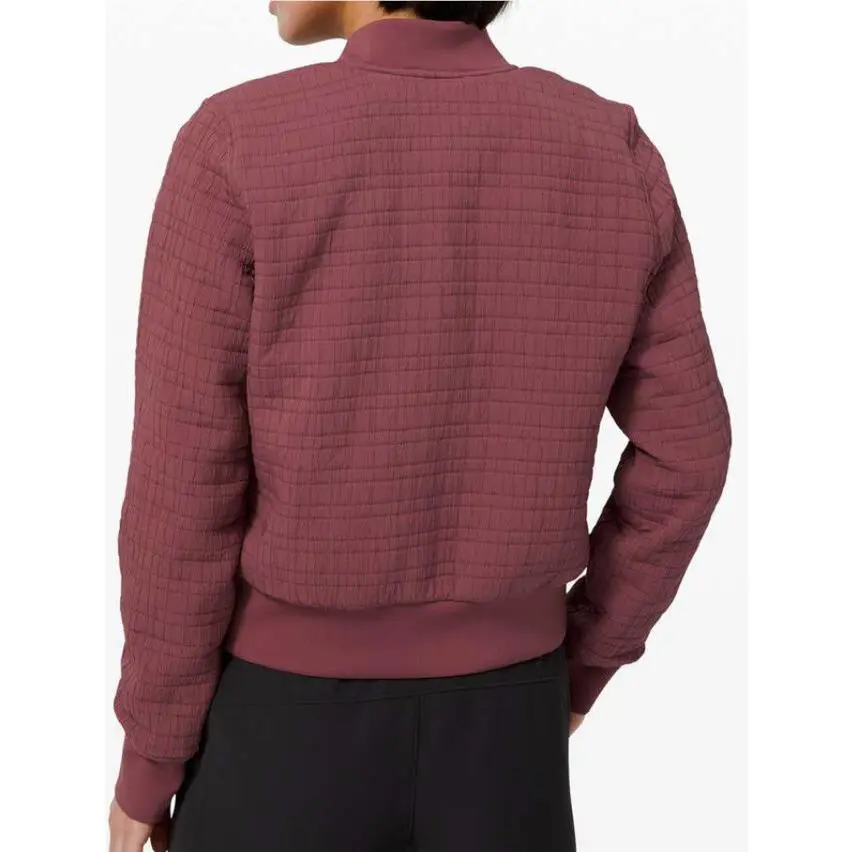 Lululemon clothing - Lululemon Serene Travels Bomber Reversible Jacket - Burgundy 8