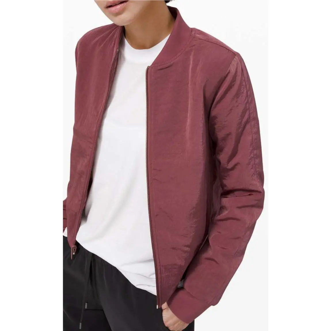 Lululemon clothing - Lululemon Serene Travels Bomber Reversible Jacket - Burgundy 6