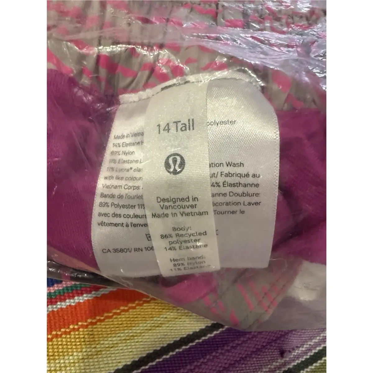Lululemon clothing - Euphoria Grey Multi After Dusk Reflective Pink Mul 9