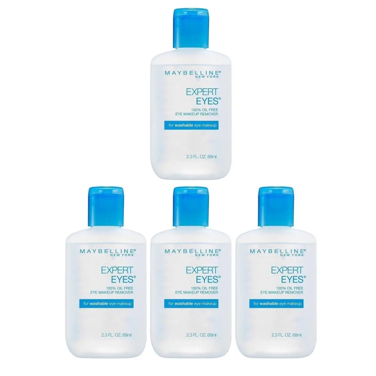 Maybelline Expert Eyes Oil Free Eye Makeup Remover 2.3 fl oz 4 Pack