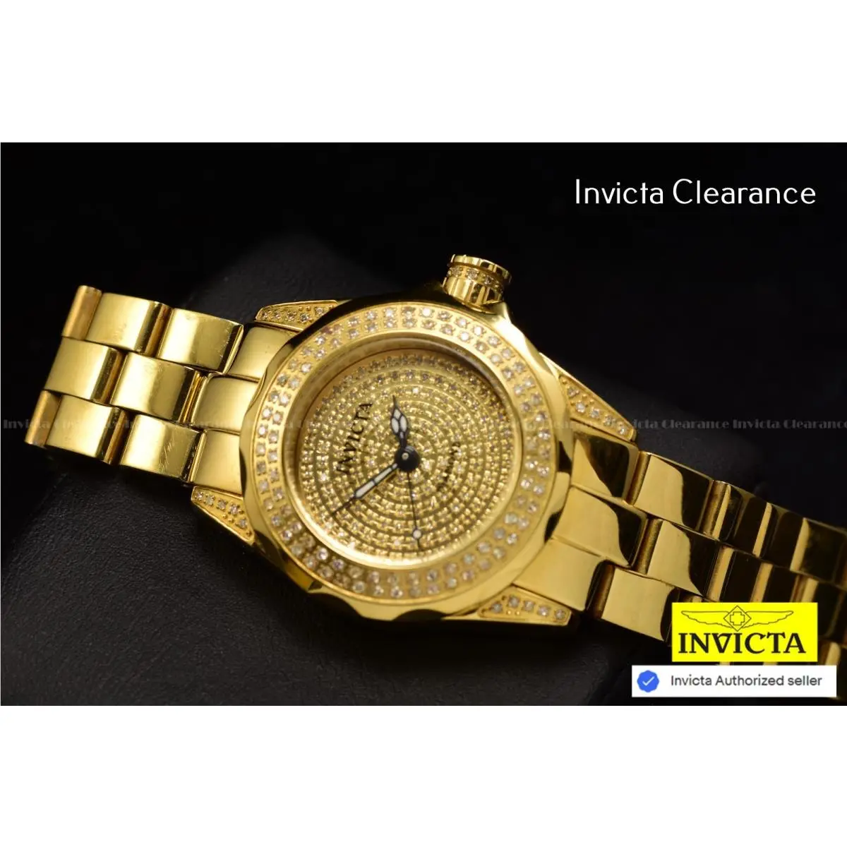 Pro Diver 1.13 Carat Diamond Swiss Ronda Gold Tone SS Watch 269 Diamonds by Invicta