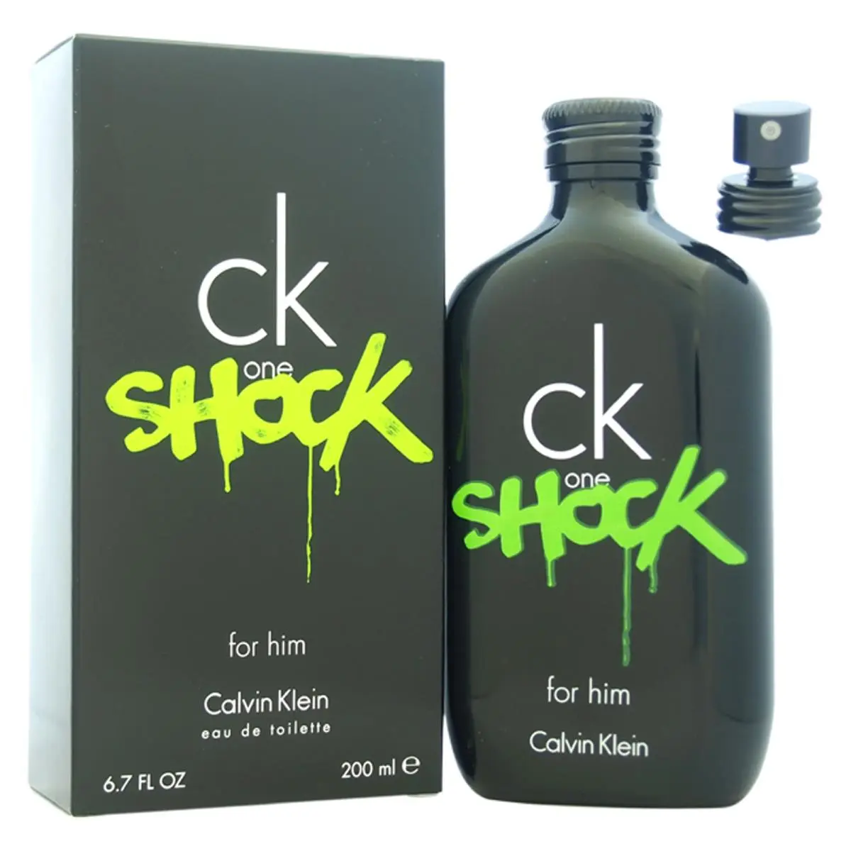 2 Pack CK One Shock For Him by Calvin Klein For Men - 6.7 oz Edt Spray