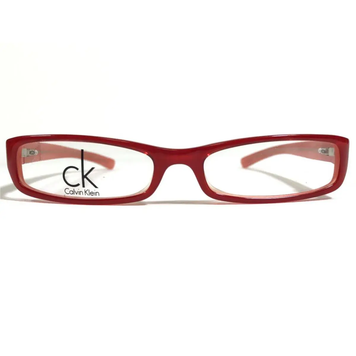 Calvin Klein 5512 616 Eyeglasses Frames Red Rectangular Full Rim 47-15-135