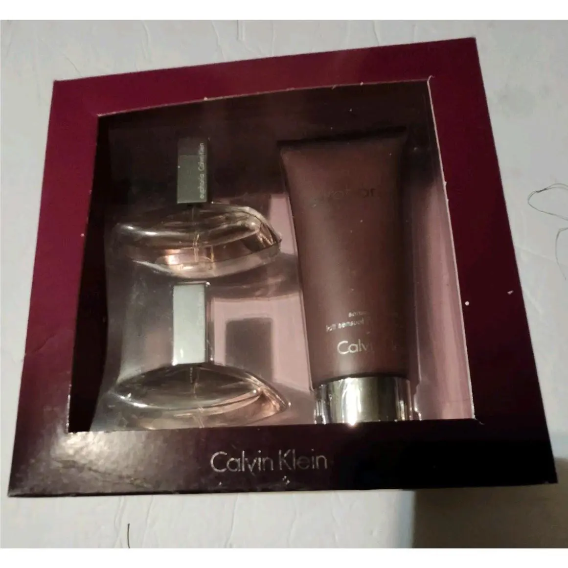 Calvin Klein Euphoria Edp Women 3 pc Gift Set 2 X 0.5 Edp Spray 3.4 oz