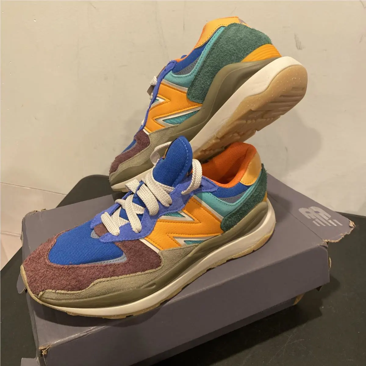 New Balance shoes - New Balance 57/40 - M5740TRB - Blue, Manufacturer: Black/Vivid Cactus (UPC: 0196307551496) 0