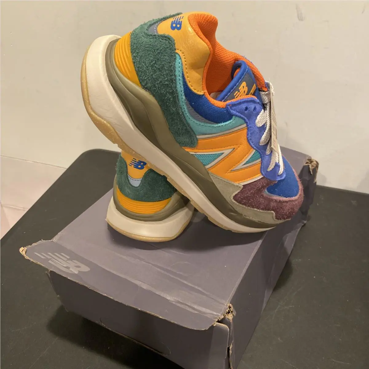 New Balance shoes - New Balance 57/40 - M5740TRB - Blue, Manufacturer: Black/Vivid Cactus (UPC: 0196307551496) 2
