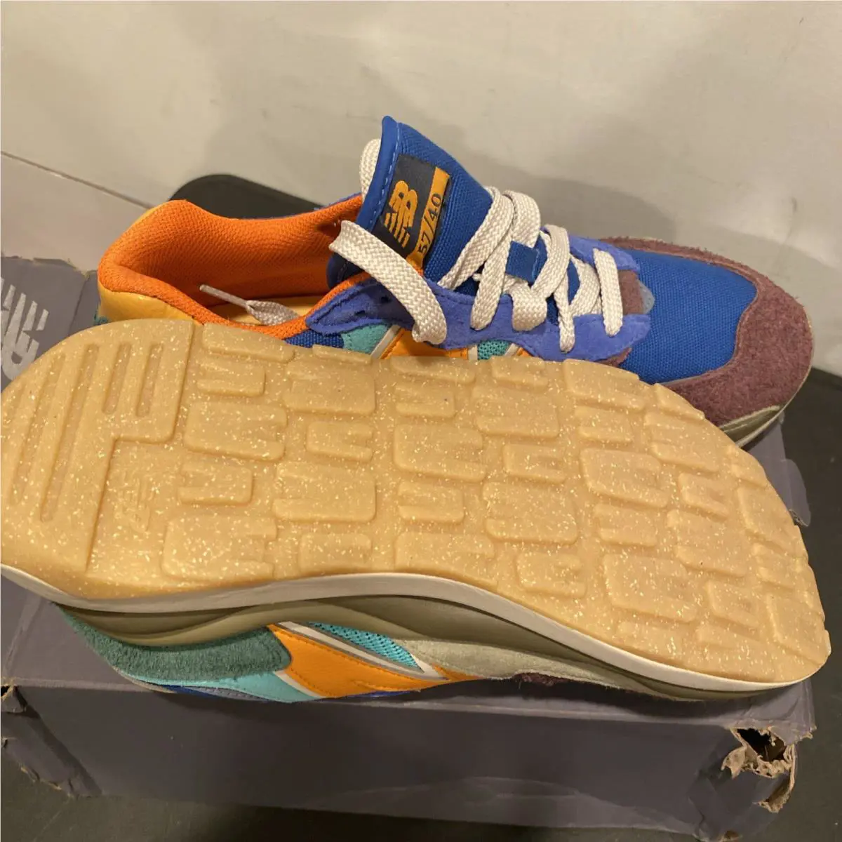 New Balance shoes - New Balance 57/40 - M5740TRB - Blue, Manufacturer: Black/Vivid Cactus (UPC: 0196307551496) 4