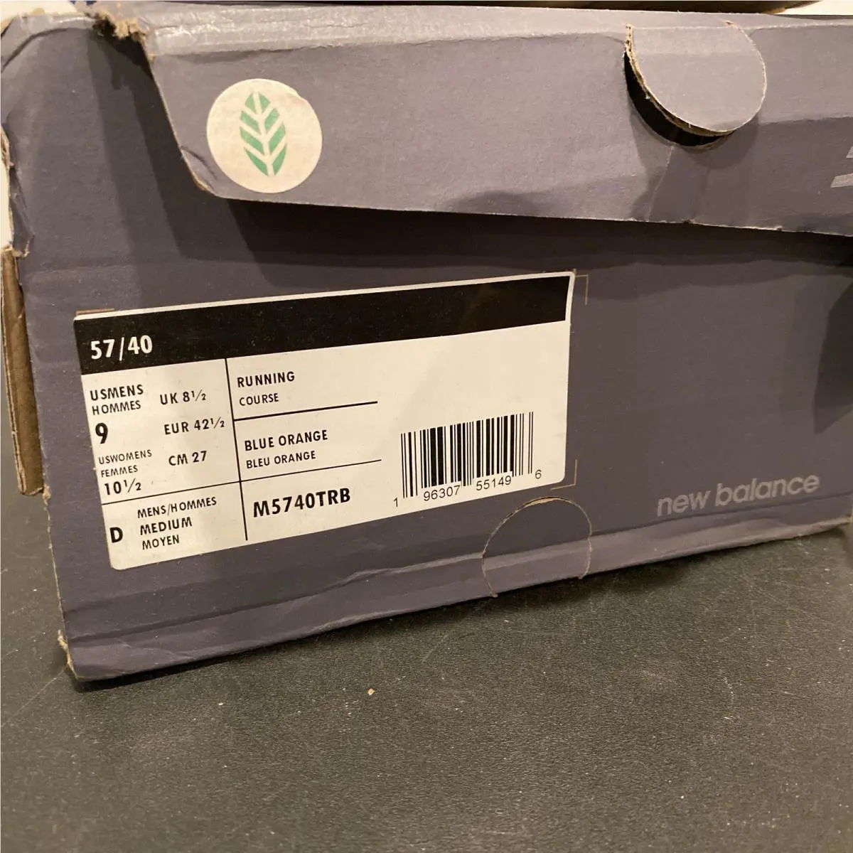 New Balance shoes - New Balance 57/40 - M5740TRB - Blue, Manufacturer: Black/Vivid Cactus (UPC: 0196307551496) 5