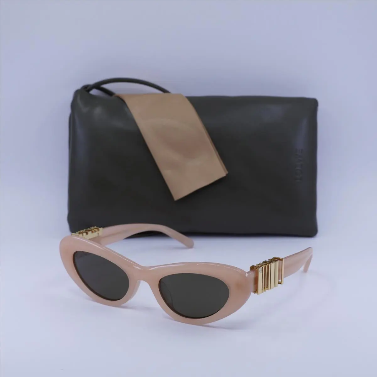 Loewe LW40156U 72E Shiny Pink/brown 52-20-140 Sunglasses