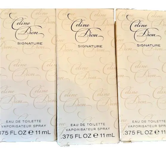 Signature By Celine Dion For Women Mini Edt Spray 0.375oz Pack of 3