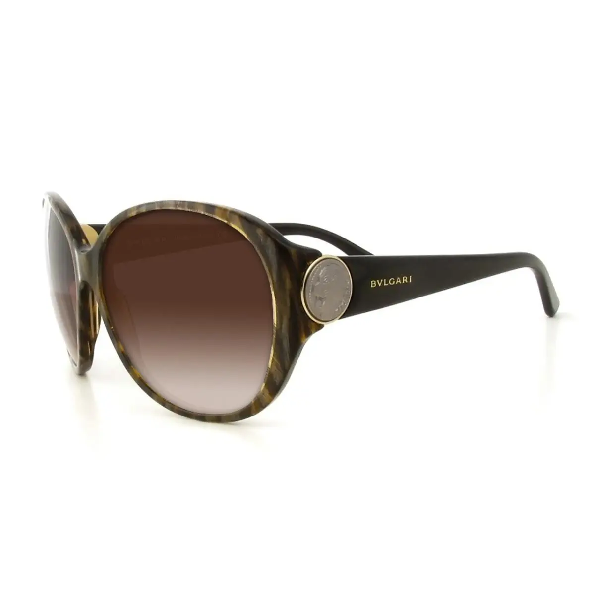 Bvlgari Sunglasses BV8084 515613 60mm Brown Horn / Brown Gradient Lens