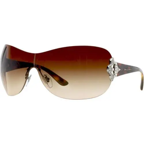 Bvlgari Vintage Sunglasses BV6069B 10213 37mm Silver / Brown Gradient Lens